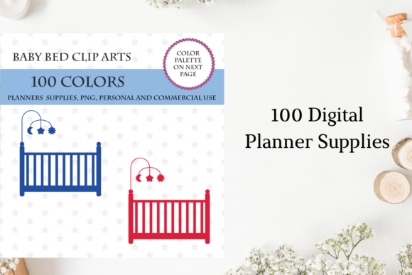 100 Baby Bed Clipart for Baby Shower Designs and Creative Projects