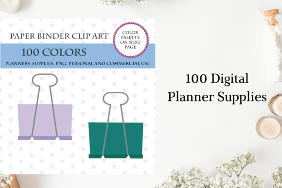 100 Coloful Paper Binder Cliparts: A Versatile Resource for Creatives and Professionals