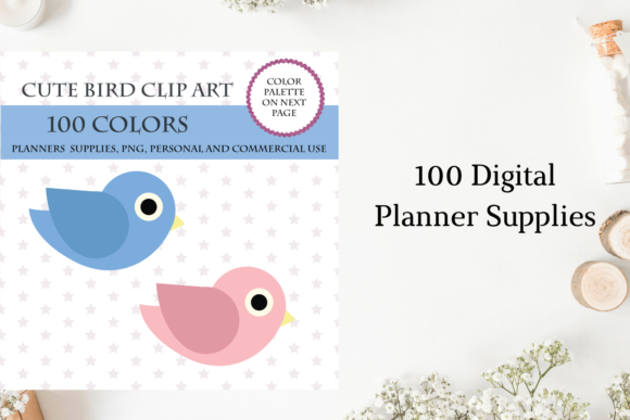 100 Cute Bird Clipart, Bird Silhouette: A Versatile Creative Resource for Modern Designers