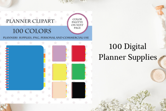 100 Notebook Clipart, Planner Clipart: A Versatile Tool for Modern Creativity and Productivity