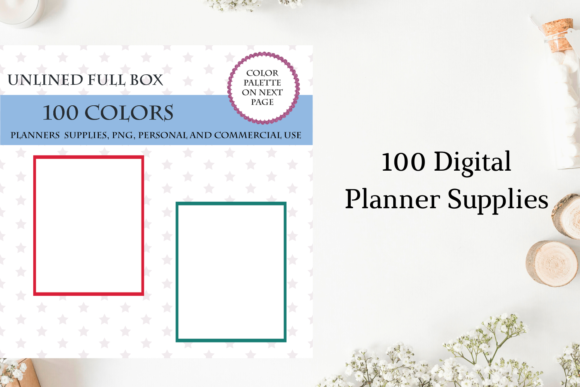 100 Unlined Full Box Planner Stickers Cl: A Versatile Tool for Creative and Professional Planning