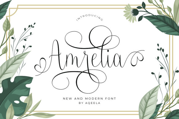 Amrelia: A Sweet Hand-Lettered Font for Creative Projects