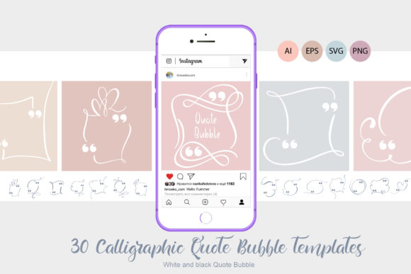Calligraphic Quote Bubble Templates: A Versatile Tool for Creative and Professional Design