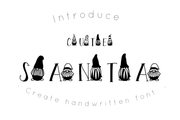 Cute Santa Font for Festive Designs