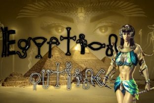 Egyptian Outline: A Unique Font Inspired by Ancient Hieroglyphics