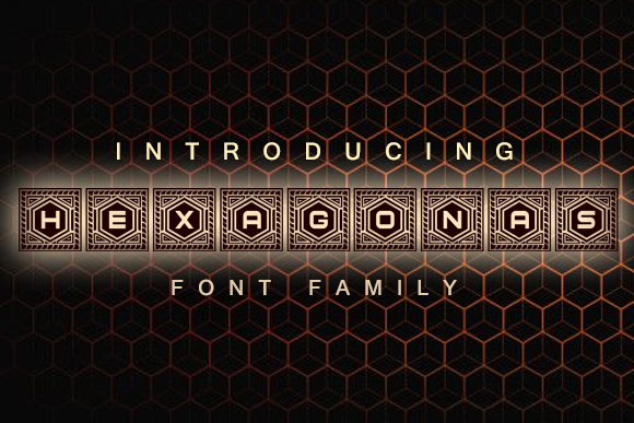 Hexagonas: A Unique Decorative Font That Elevates Creativity