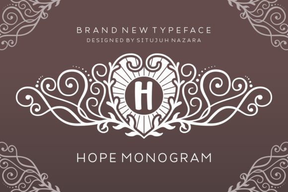 Hope Monogram: A Versatile Decorative Font for Creative Projects