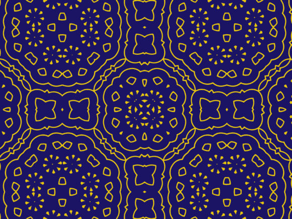 Islamic Blue Pattern Background