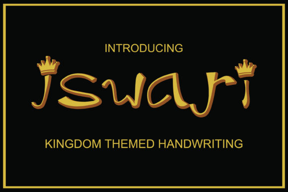Iswari Font: A Crowned Design Gem for Creative Projects