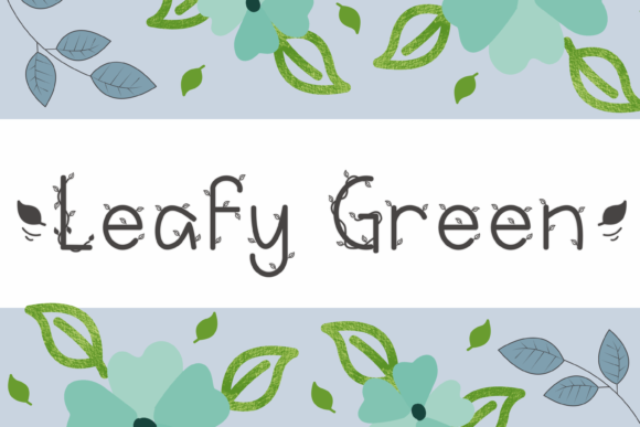 Leafy Green: A Stylish and Cute Decorative Font for Creative Projects