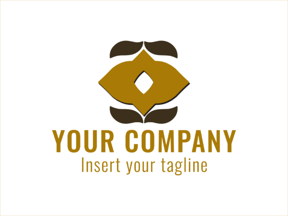 Logo Gold Black Two Wheel Ornament: A Modern Design Element for Brand Identity