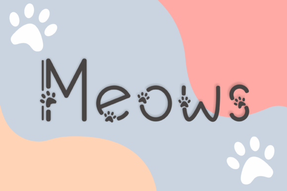 Meows: A Stylish and Strategic Decorative Font for Creative Projects