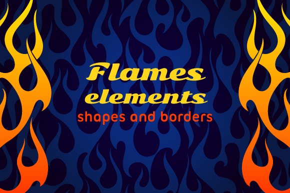 Old School Hot Rod Flame Elements Set: A Designer’s Guide to Vintage Style