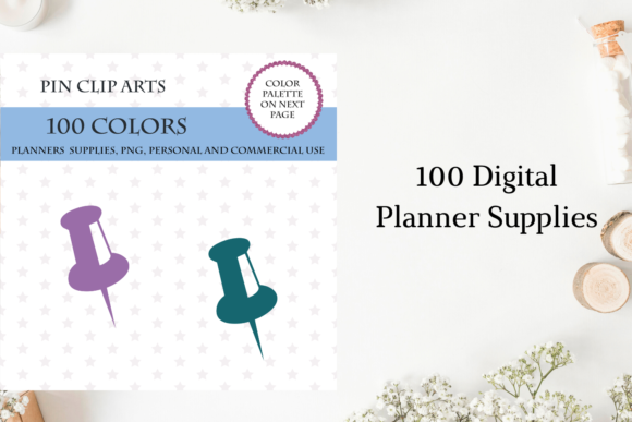 Push Pins Clip Art, Rainbow Push Pins: A Versatile Design Resource