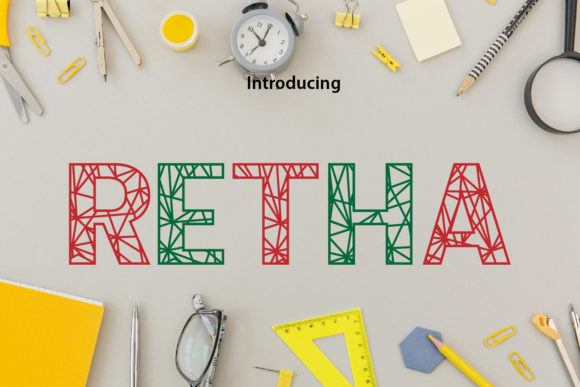Retha: A Playful and Versatile Typeface for Creative Projects