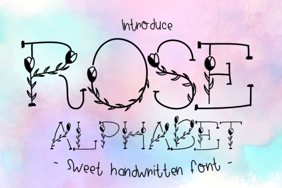 Rose Alphabet: A Delicate Decorative Font for Design Projects