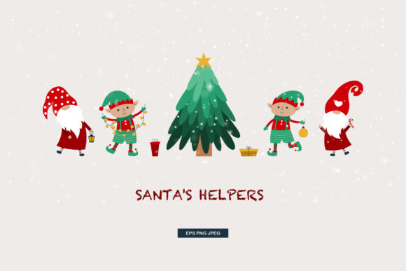Santa’s Helpers Gnomes Elves