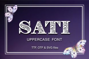 Sati Font: A Decorative All Caps Typeface for Visual Impact