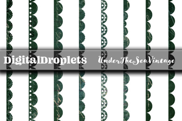 Scallop Borders UnderTheSeaVintage