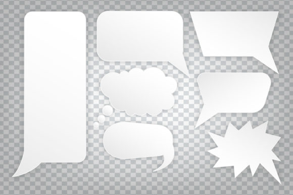 Speech Bubble of Paper for Quote Text