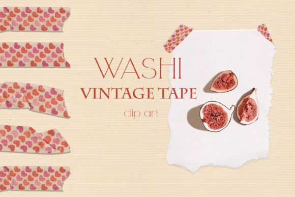 Washi Vintage Tape Clipart Collection